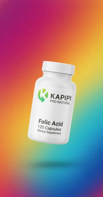 Folic Acid 400mcg - 120 Capsules | Prenatal Support & Heart Health