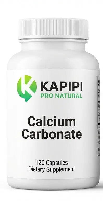 Calcium Carbonate 600mg - 120 Capsules | High Potency Bone & Teeth Support